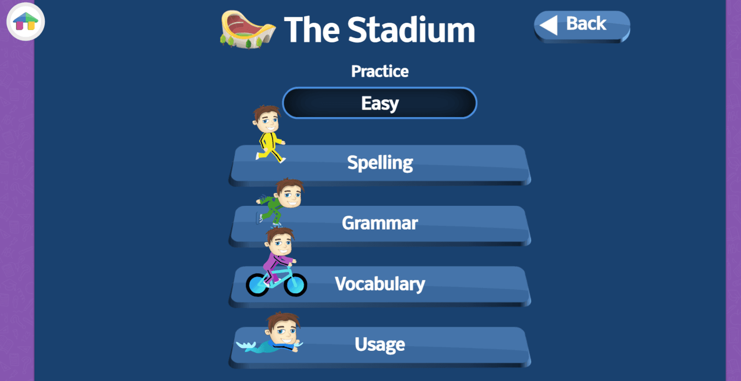 Literacy games in Reading Eggspress The Stadium 