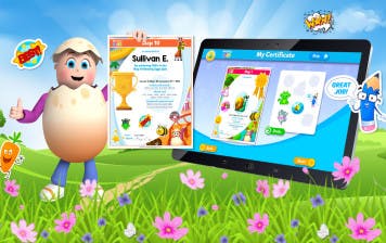 Global certificates in ABC Reading Eggs