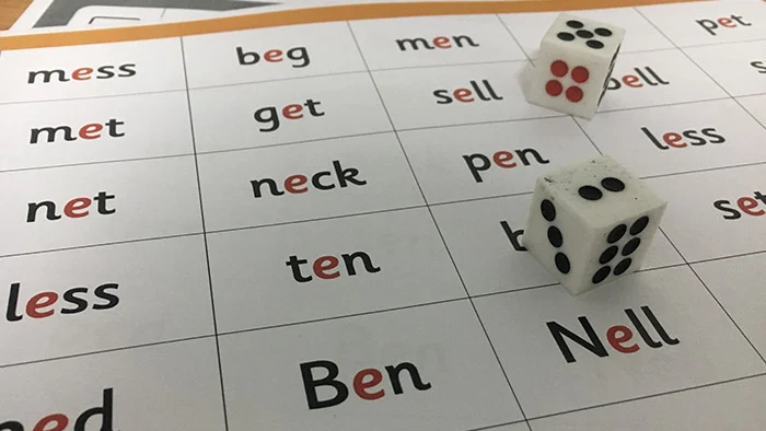 Image of a phonics related board game