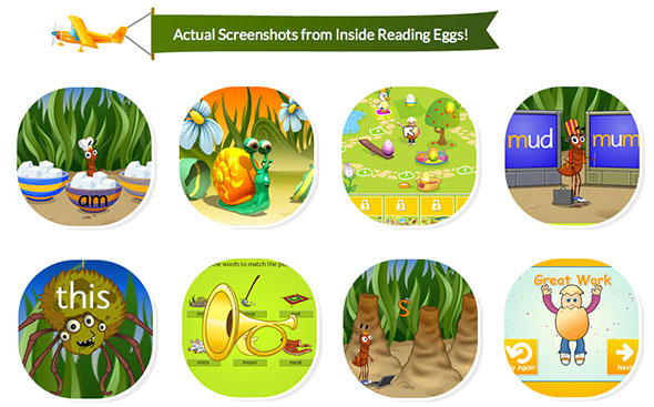 Actual Screenshots From Inside Reading Eggs