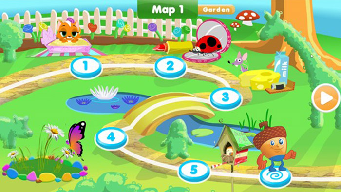 Mathseeds lessons in Map 1