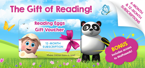 reading eggs gift voucher subscription