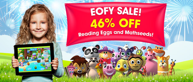 EOFY SALE! 46% ABC Reading Eggs and ABC Mathseeds